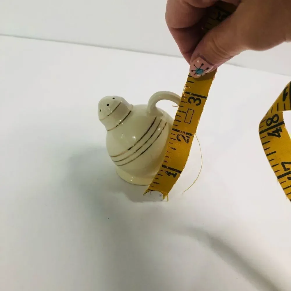 Vintage‎ white and gold hand painted replacement shaker